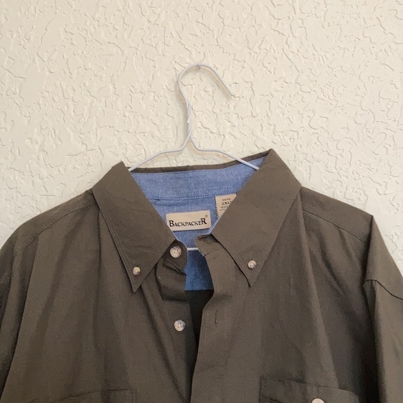 New backpacker loden green button down shirt - Picture 7 of 11